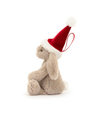 Jellycat Bashful Christmas Bunny Decoration - Ornament