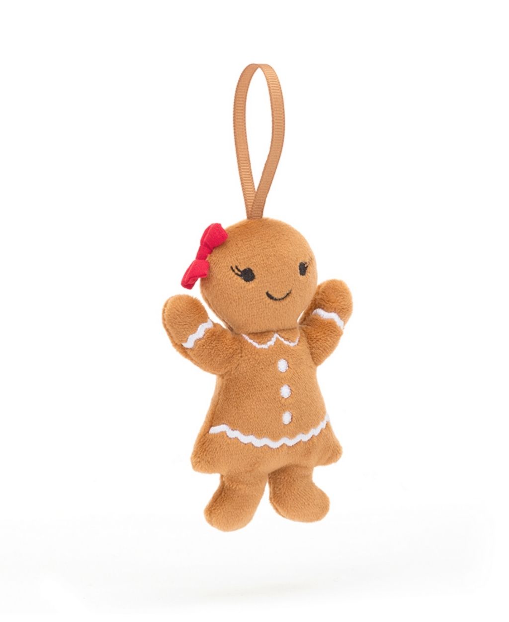 Jellycat Festive Folly Gingerbread Ruby Ornament