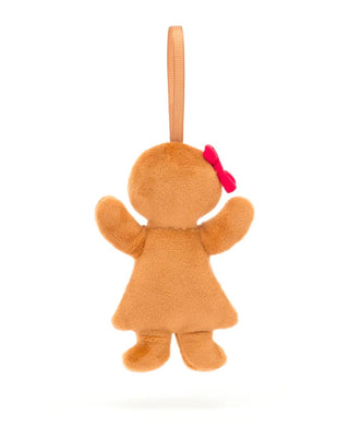 Jellycat Festive Folly Gingerbread Ruby Ornament