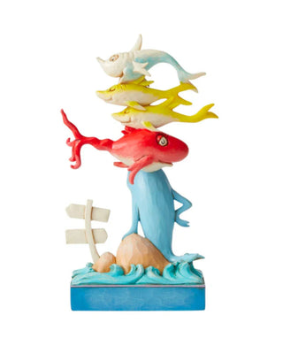 Jim Shore Dr. Seuss One Fish, Two Fish, Red Fish, Blue Fish Figurine