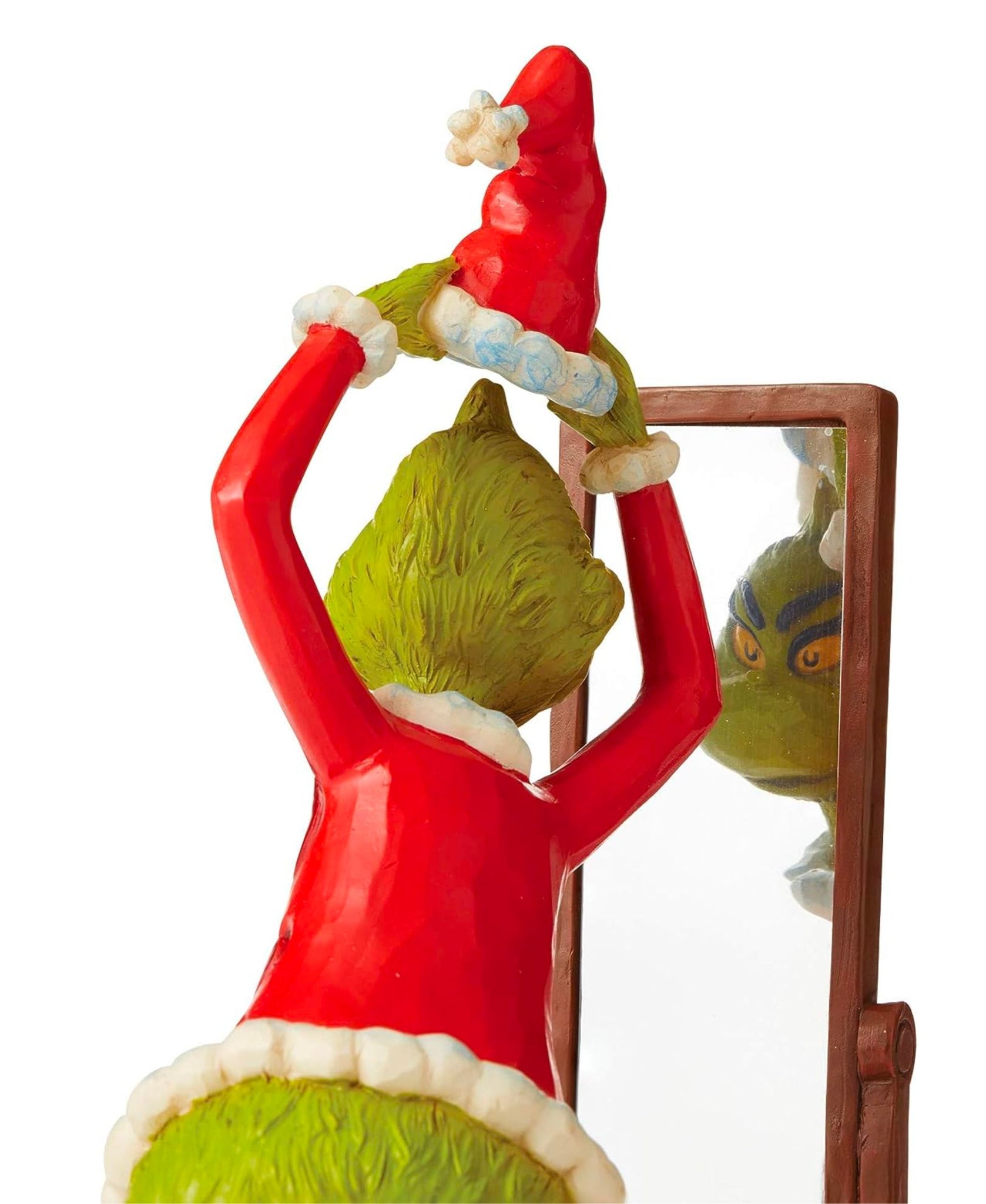 Jim Shore Grinch Dressing In Santa Suit Figurine