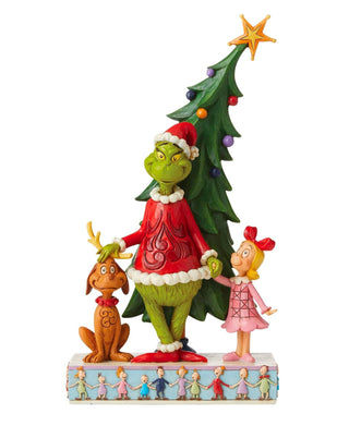 Jim Shore Grinch, Max & Cindy Decorating Tree Figurine