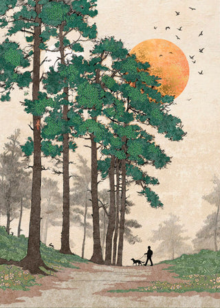 Bug Art Forest Walk Card Blank