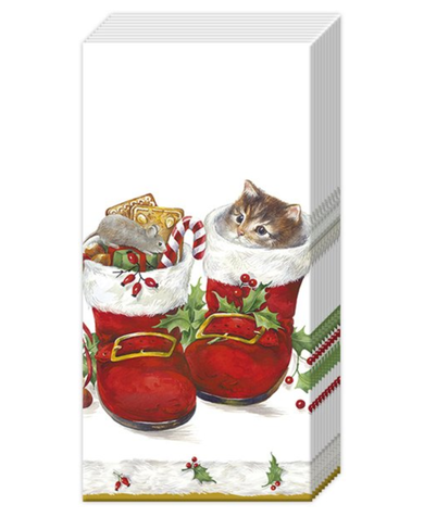 IHR Sweet Christmas Boots Pocket Tissues