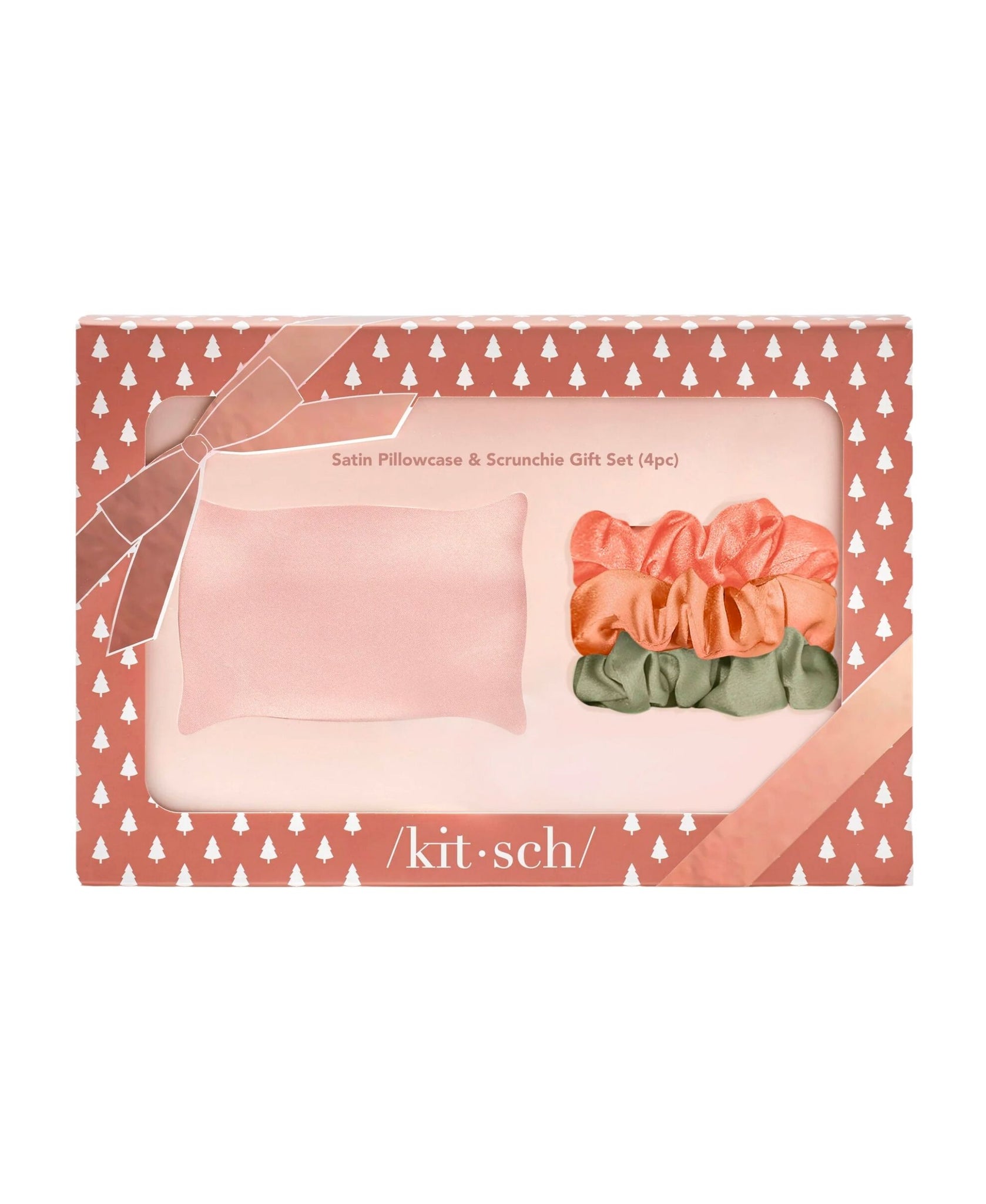 Kitsch Satin Pillowcase & Scrunchie 4pc Set