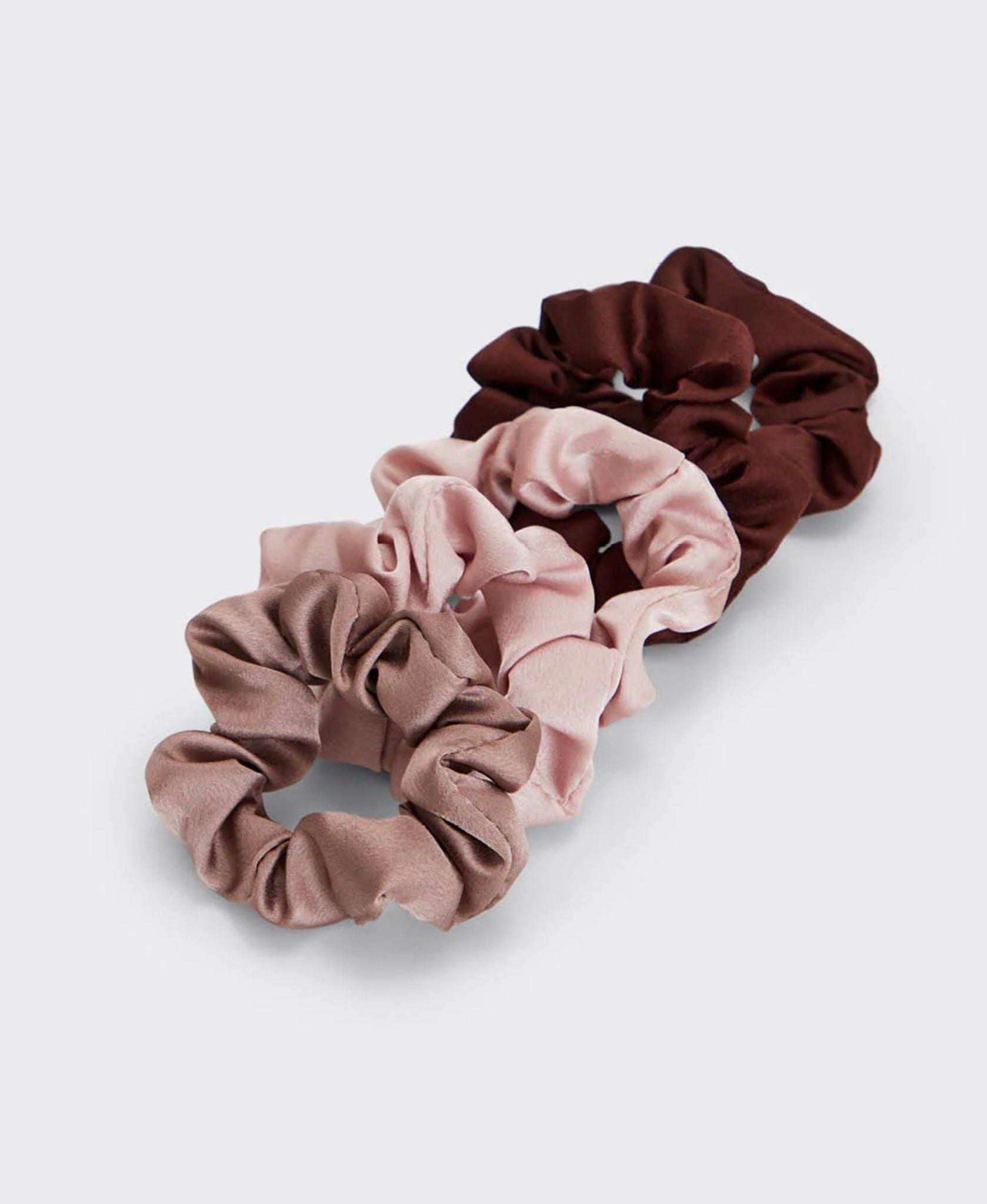 Kitsch - Satin Sleep Scrunchies 5pk - Cameo