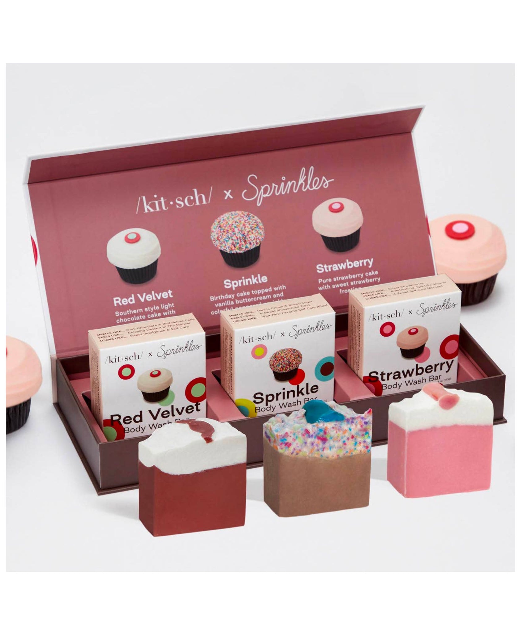 Kitsch x Sprinkles Body Wash Bars 3PC Set