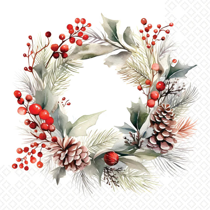IHR Delicate Wreath Lunch Napkin
