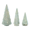 Green Mercury Glass LED Tree