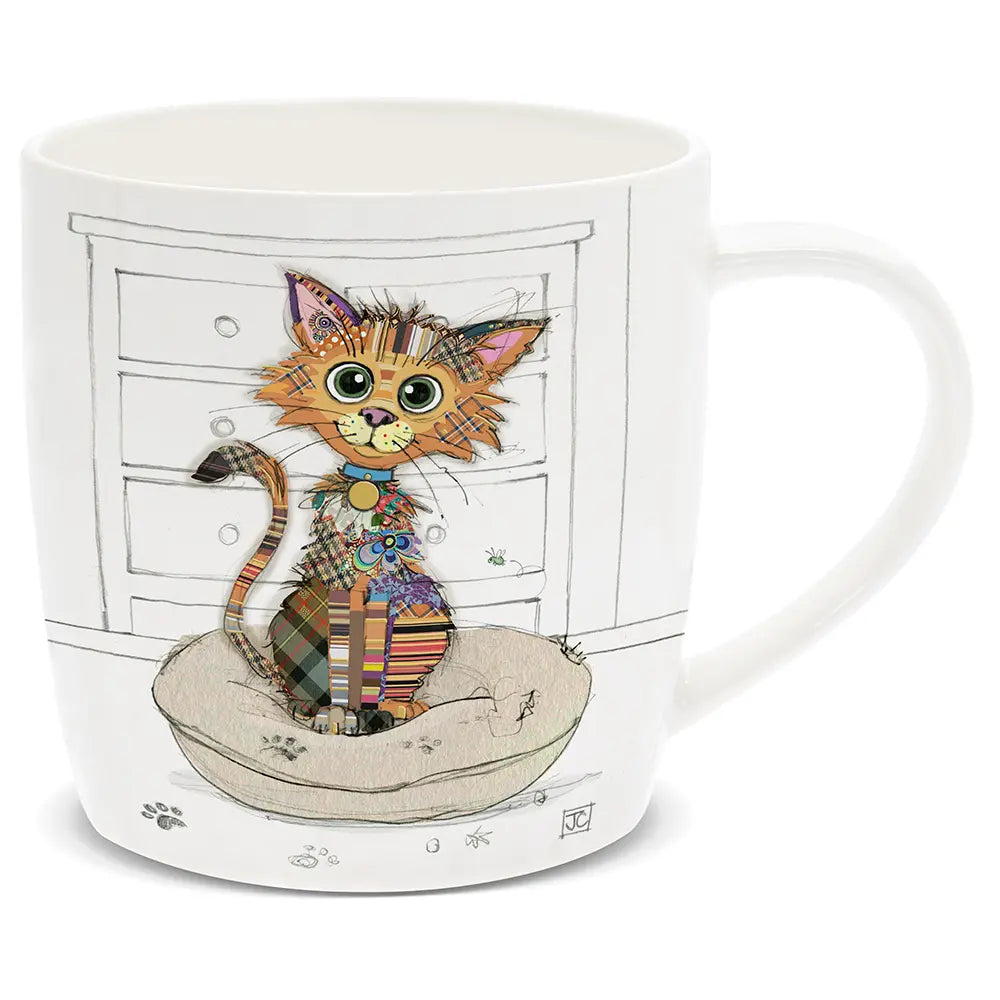 Bug Art Fine China Mug - Cat