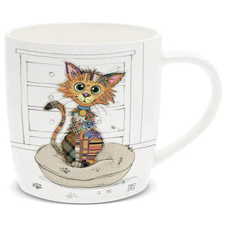 Bug Art Fine China Mug - Cat