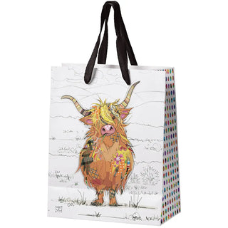 Bug Art Medium Gift bag - Highland Cow