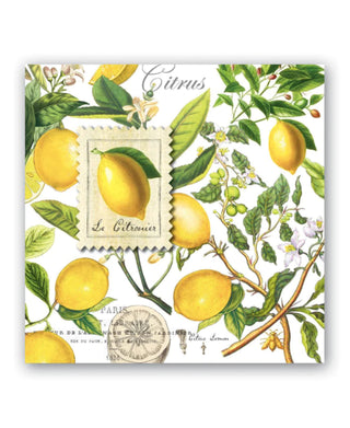 Michel Design Works Lemon Basil Cocktail Napkins