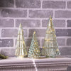Green Mercury Glass LED Tree
