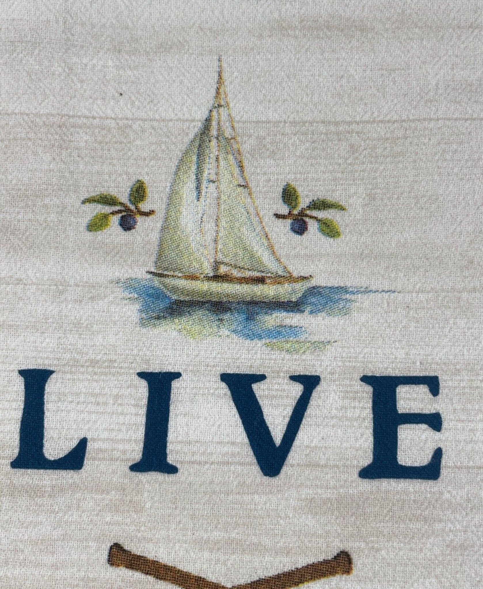 Live Love Lake Flour Sack Towel