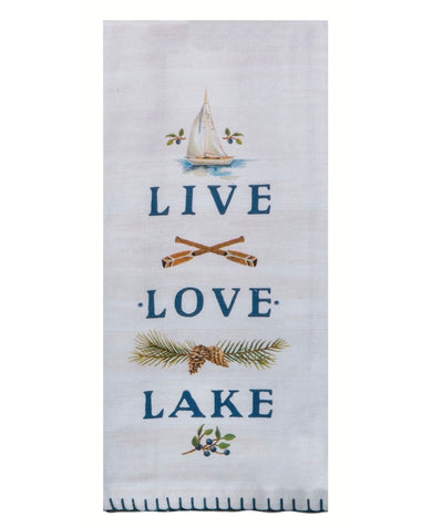 Live Love Lake Flour Sack Towel