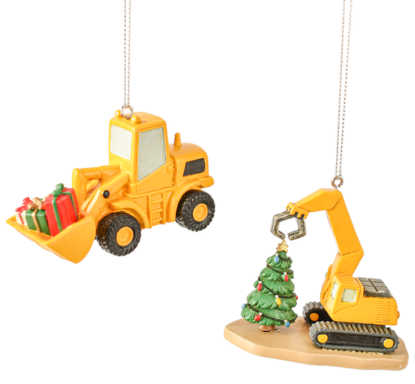 Construction Equipment Ornaments