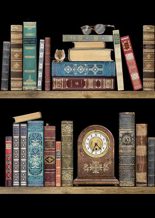 Bug Art Bookshelves Card Blank