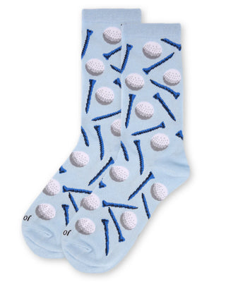 Women's Golf Madness Bamboo Blend Crew Sock - Light Blue