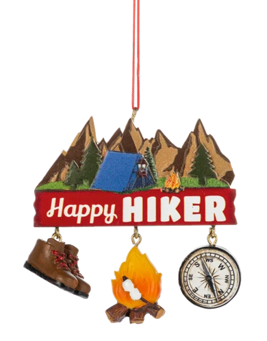 Happy Hiker Ornament