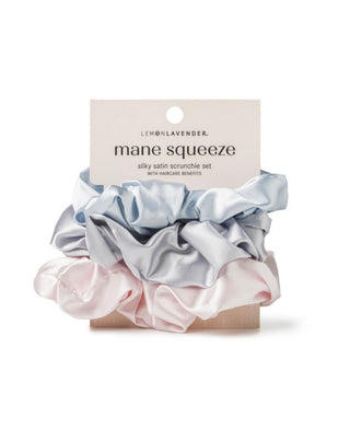 Mane Squeeze - 3 pc. Silky Satin Scrunchie Set
