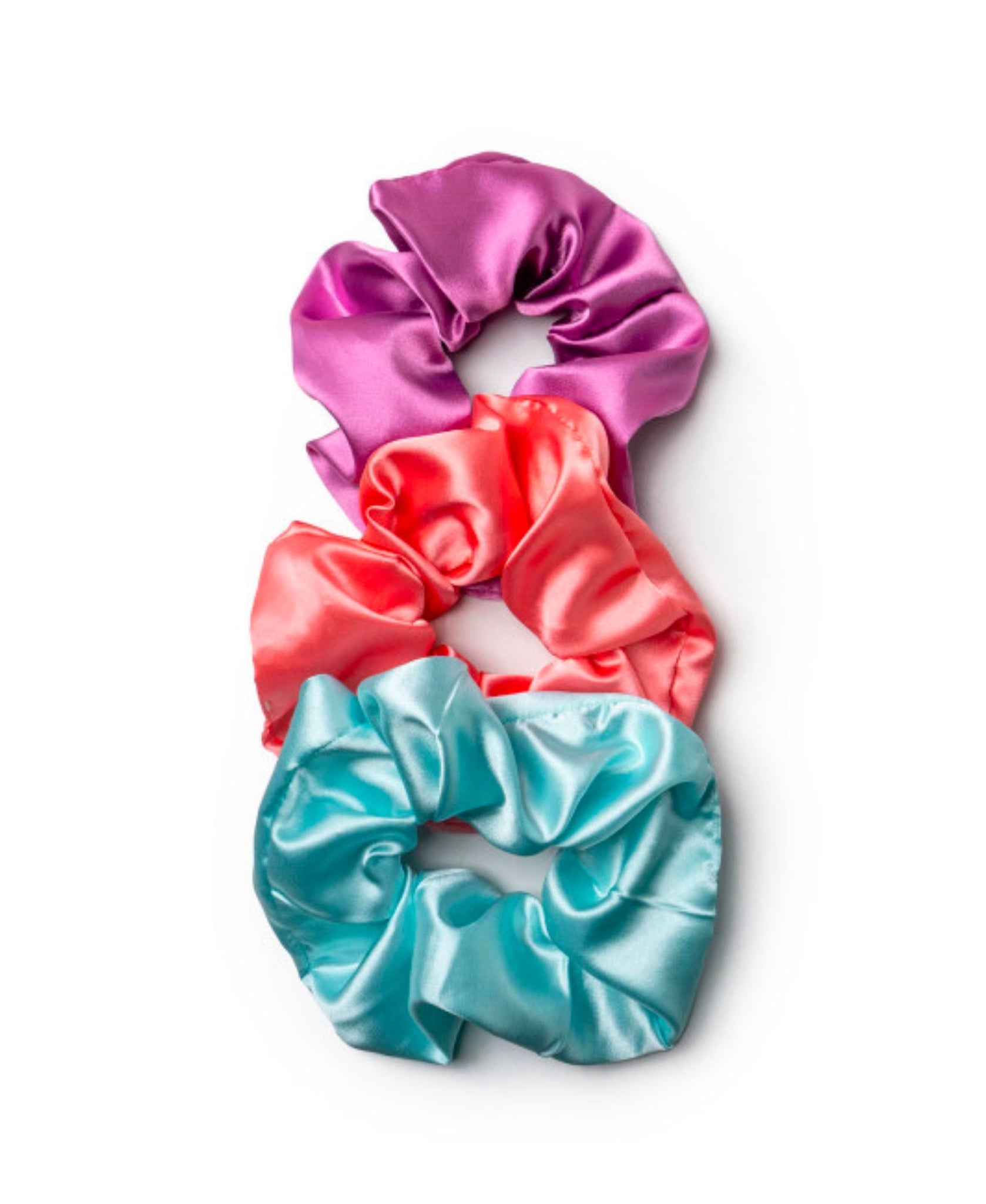 Mane Squeeze - 3 pc. Silky Satin Scrunchie Set