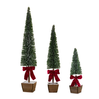 Potted Tree With Bow