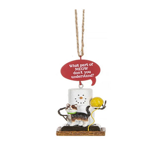 S'mores Cat Talk Ornaments