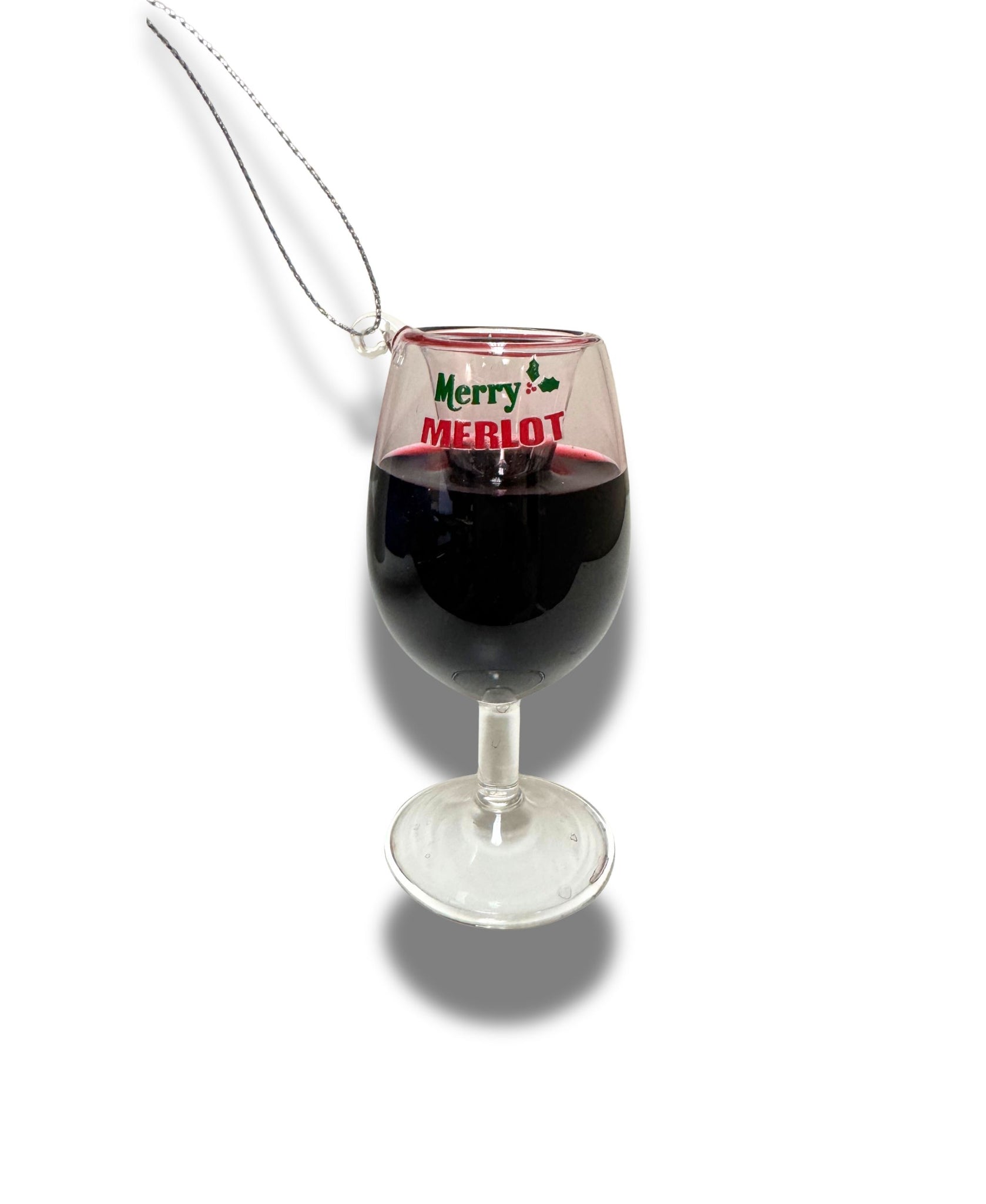 Red Wine Glass Ornaments