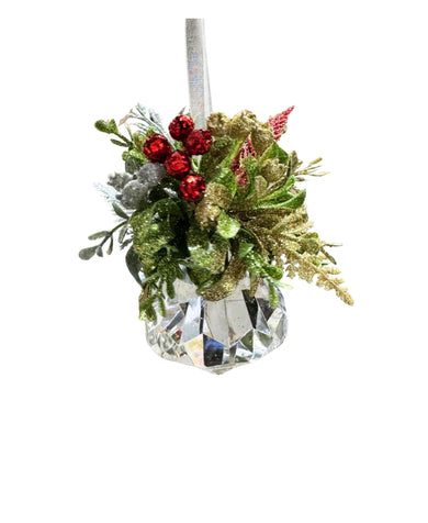 Kissing Krystals Mini Mistletoe Jewel Ornament