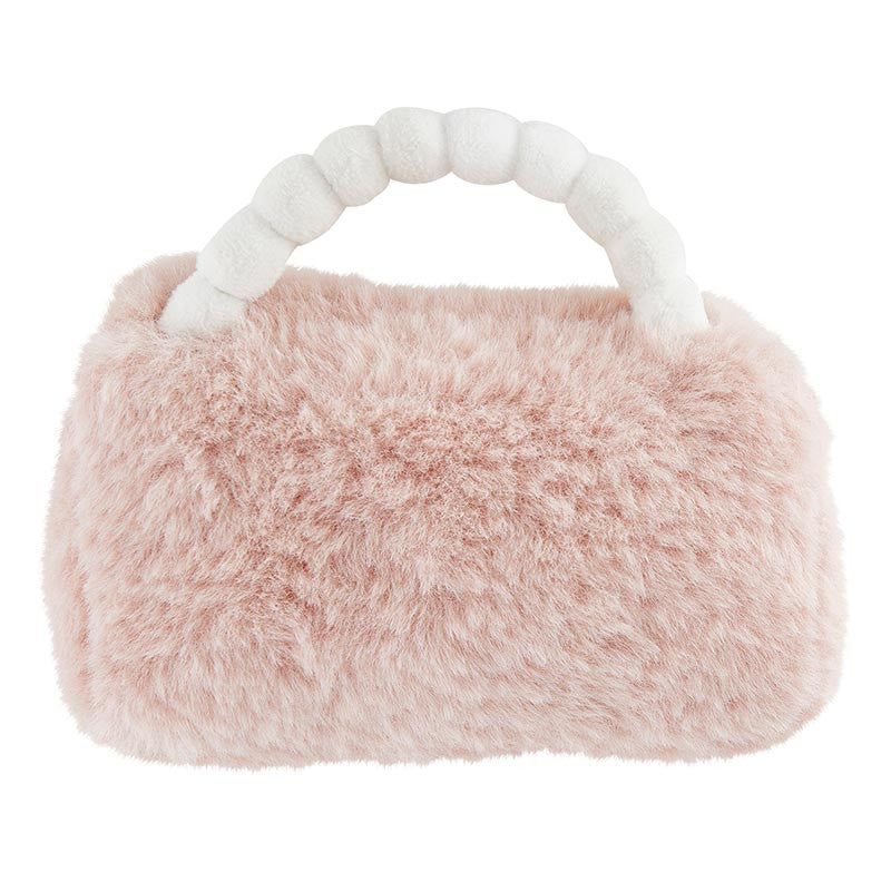 Stephan Baby Plush Rattle Purse - Pink