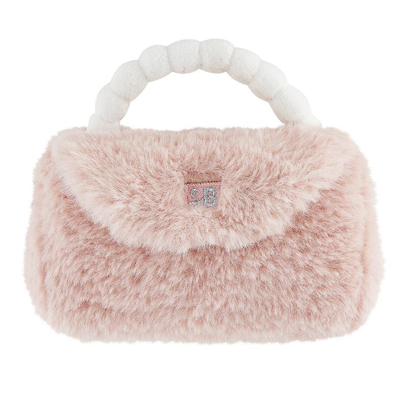 Stephan Baby Plush Rattle Purse - Pink