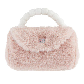 Stephan Baby Plush Rattle Purse - Pink