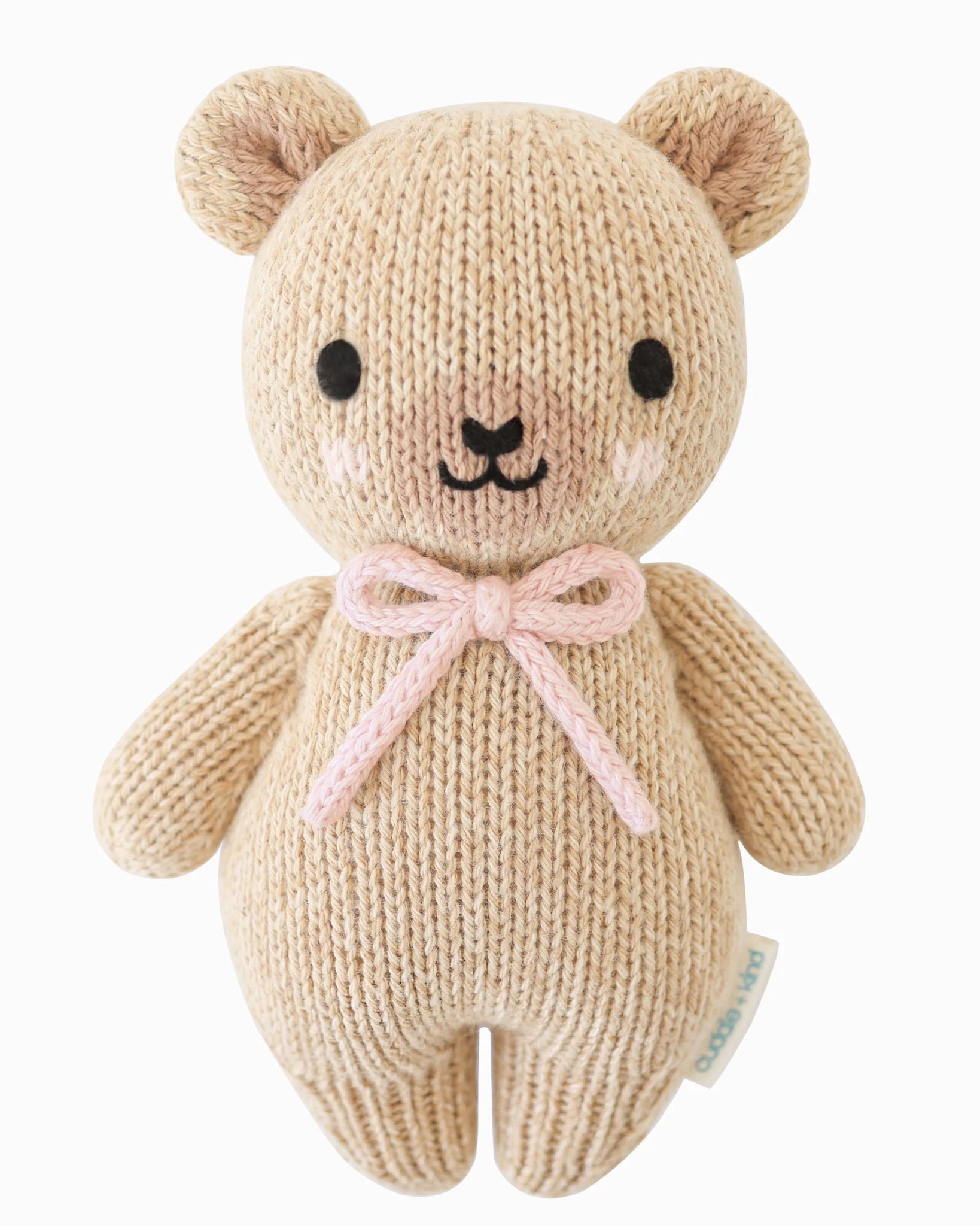 Cuddle + Kind Baby Honey Bear Blush Bow