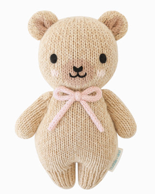 Cuddle + Kind Baby Honey Bear Blush Bow