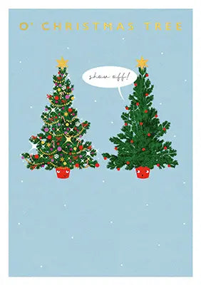 The Art File O’ Christmas tree show off! - Trees Card Blank