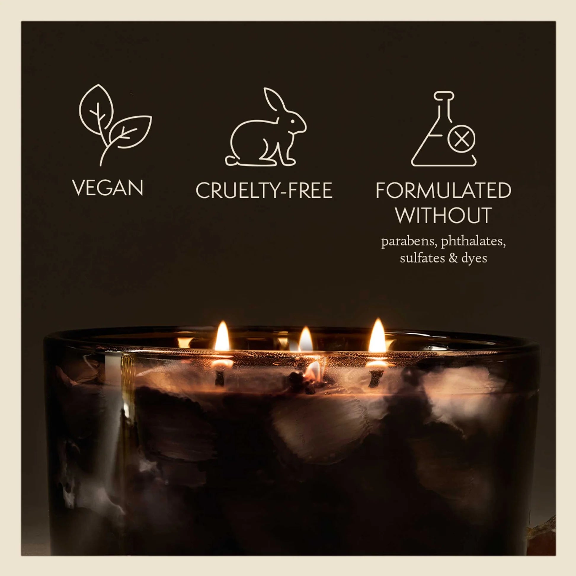 Thymes Noir Woods 3 Wick Candle