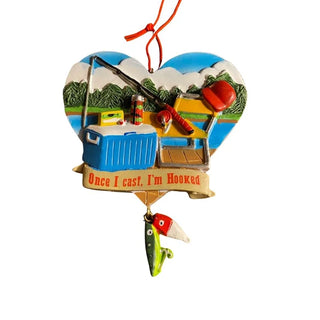 Once I Cast, I'm Hooked Ornament