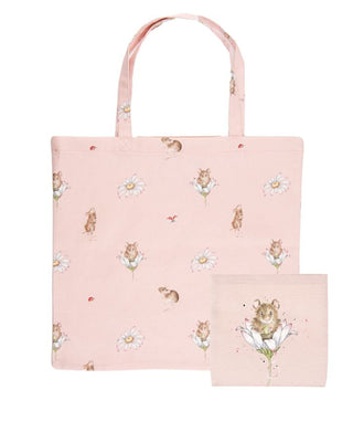 Wrendale Designs 'Oops A Daisy' Mouse Foldable Shopping Bag
