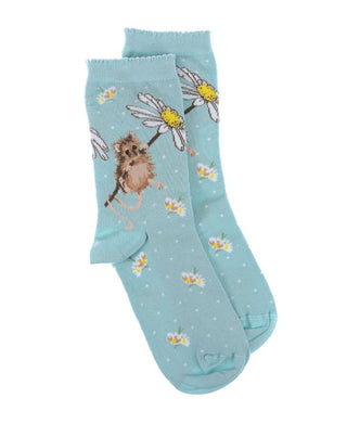 Wrendale Designs Women's 'Oops A Daisy' Mouse Socks