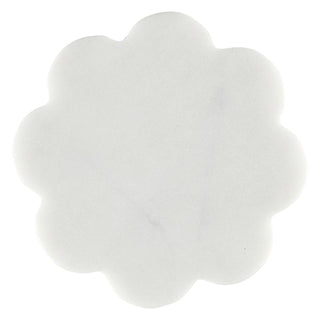 Scalloped Marble Coasters - Set of 4