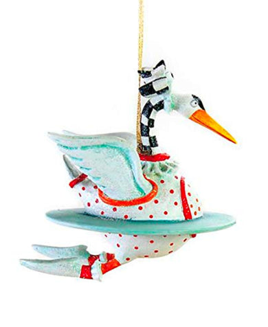 Patience Brewster 12 Days of Christmas Swan Mini Ornament