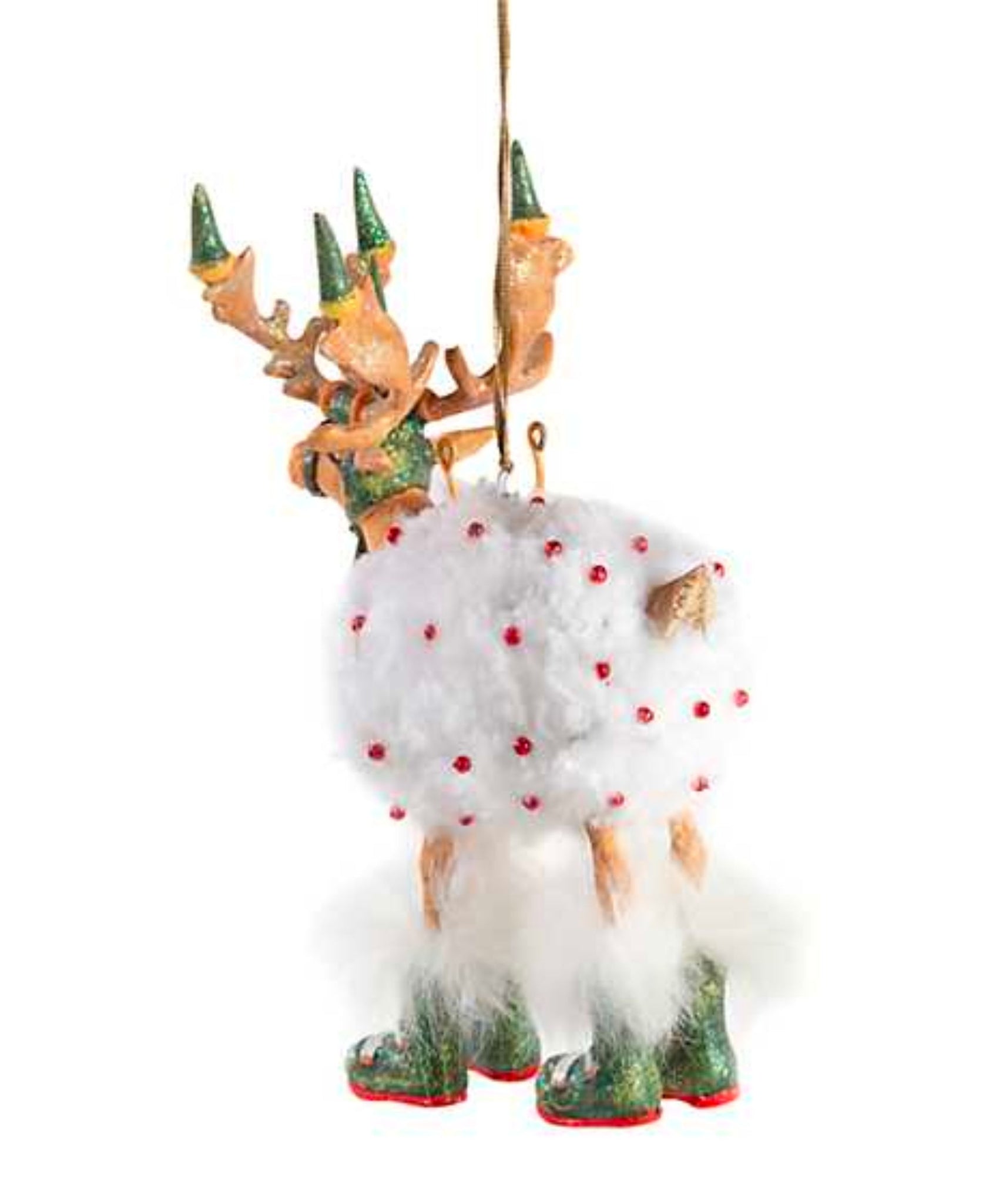 Patience Brewster Dash Away Blitzen Reindeer Ornament