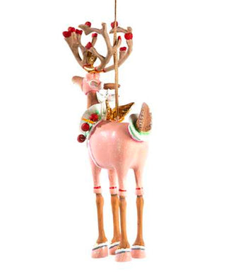 Patience Brewster Dash Away Cupid Reindeer Ornament