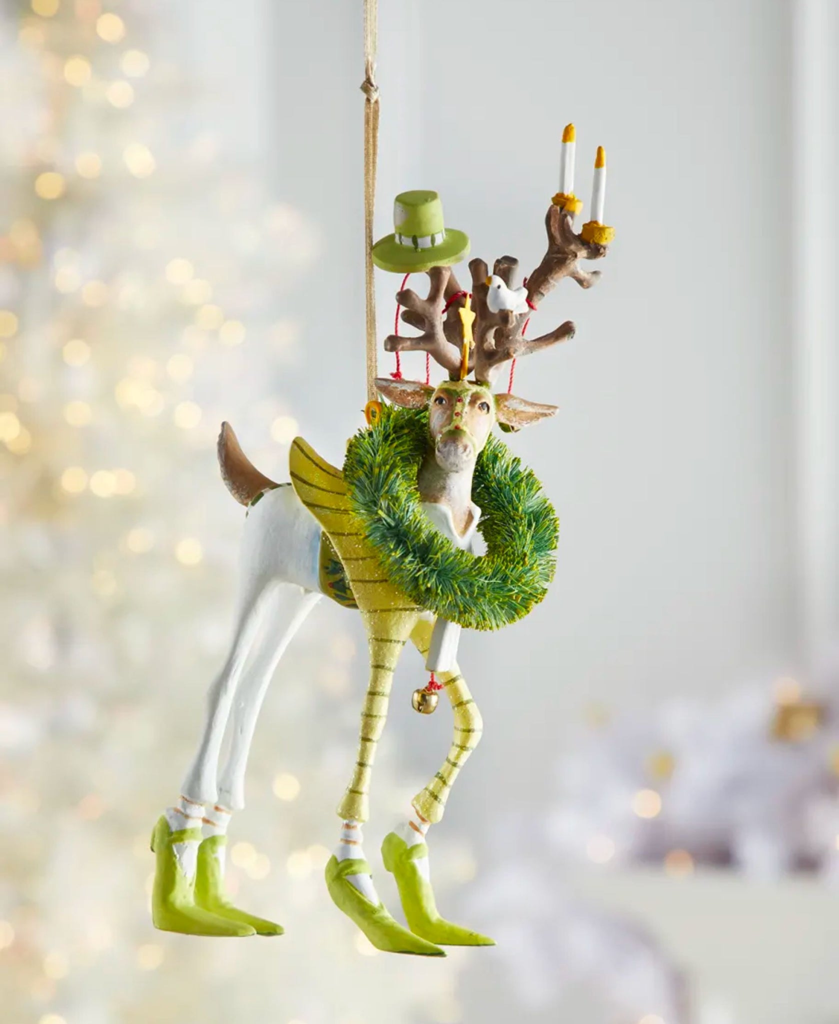 Patience Brewster Dash Away Prancer Reindeer Mini Ornament