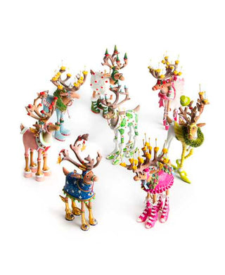Patience Brewster Dash Away Prancer Reindeer Mini Ornament