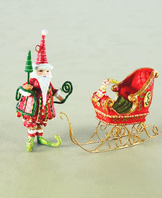 Patience Brewster Dash Away Santa Mini Ornaments Set