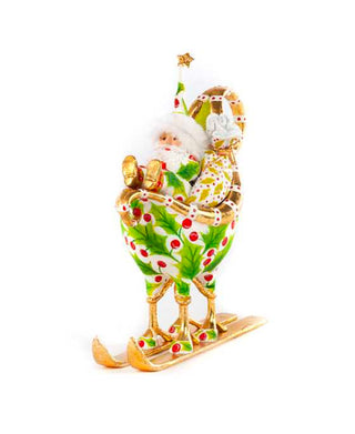 Patience Brewster Dash Away Santa in Sleigh Ornament