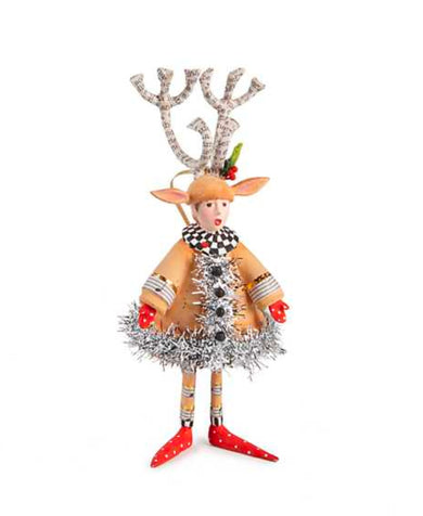 Patience Brewster LLS Lennon Reindeer Boy Holiday Caroler Ornament