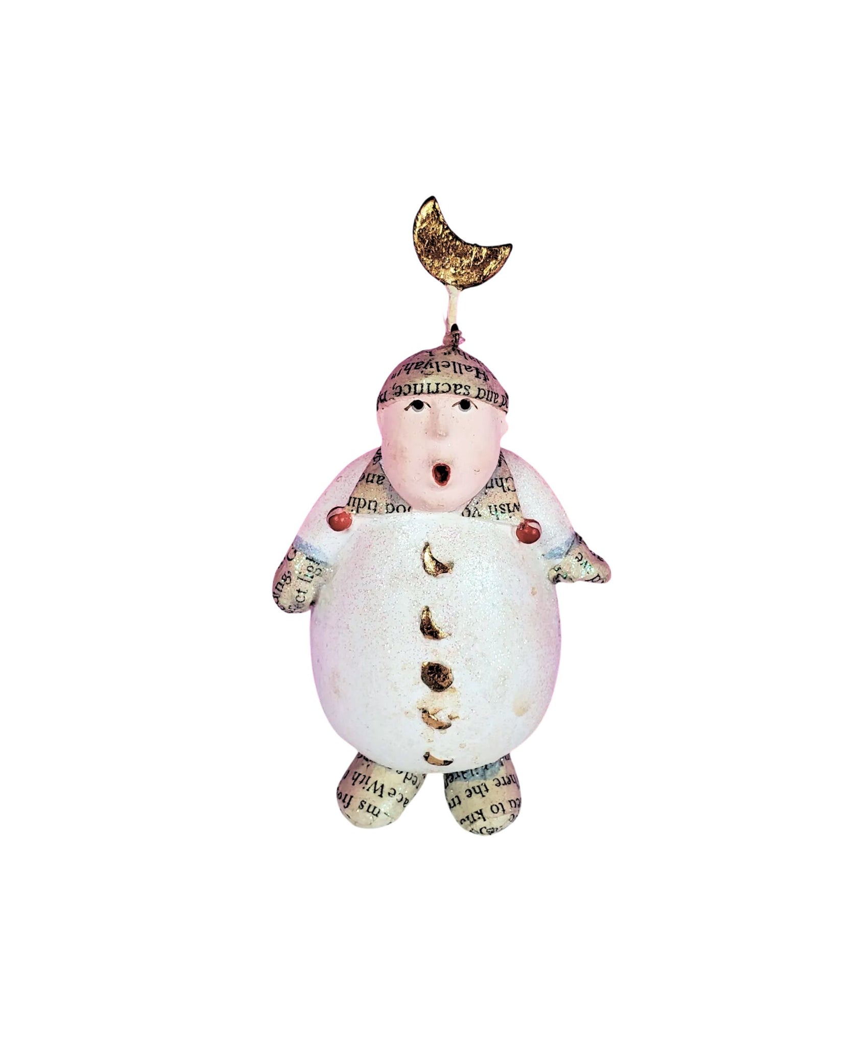 Patience Brewster Miles Moon Hat Caroler Ornament